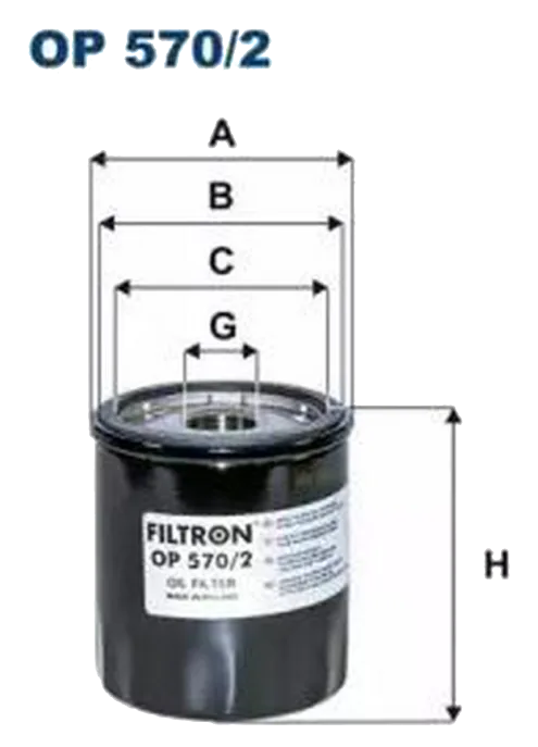 Масляный фильтр Filtron OP570/2