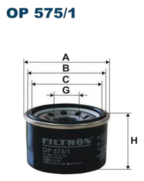 Масляный фильтр Filtron OP575/1 MERCEDES