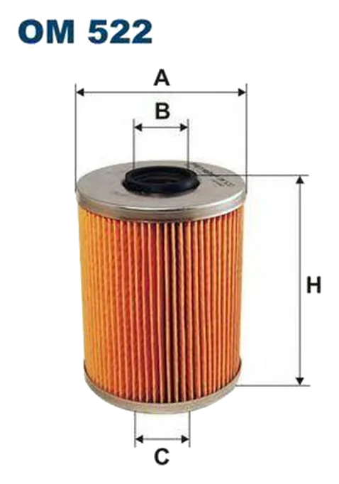 Масляный фильтр Filtron OM522 (вставка)