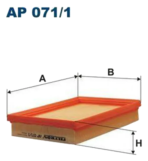 Воздушный фильтр Filtron  AP071/1 KIA