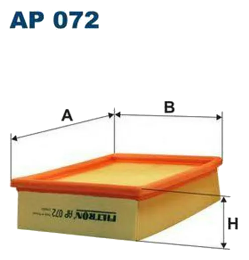 Воздушный фильтр Filtron  AP072 OPEL