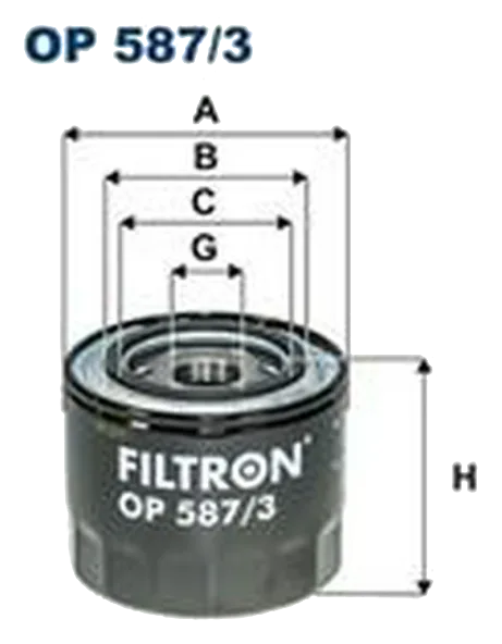 Масляный фильтр Filtron OP587/3